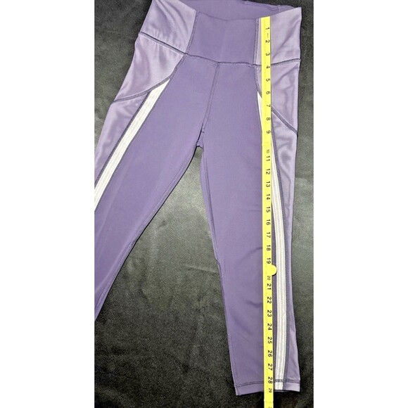 Lululemon Leggings Womens 6 Purple Power Lines Crop 21" Inseam Gym Yoga W6ARZS - Picture 5 of 7